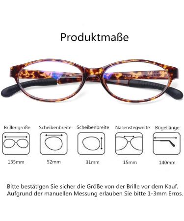 DOOViC Blue Light Filter Cat Eye Reading Glasses TR1046 | Lightweight Tortoiseshell Frames | 1.0x Magnification - Shop Internationally - Buy Online on GoSupps.com