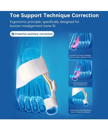 Bunion Corrector & Toe Separators for Women and Men - Orthopedic Straightener Splint for Bunions - Adjustable Day Night Support - Buy Online on GoSupps.com