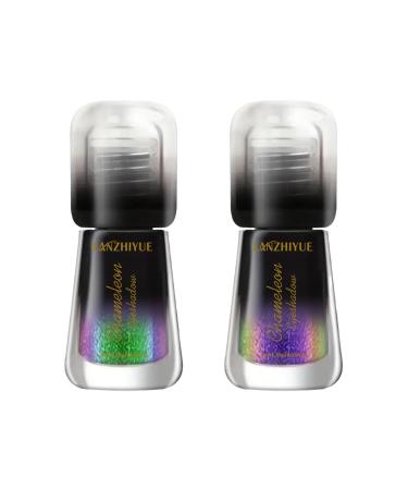 Generisch Chameleon Liquid Eyeshadow | Shimmer Eye Makeup | Adorable Liquid Glitter Eyeshadow | Highly Pigmented Christmas Halloween Eye Shadow for Women Girls