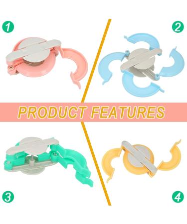Zhaoyao Pom Pom Makers Set - 4 Sizes, DIY Fluff Ball Weaver with Cutter Scissors for Wool Yarn Knitting Craft - Buy Online on GoSupps.com
