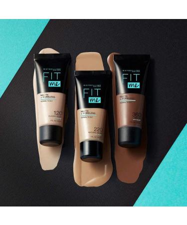 Maybelline New York Fit Me Matte & Poreless Fluid Foundation - 130 Beige Chamois Pack of 3 (3 x 30 ml) - Buy Online on GoSupps.com
