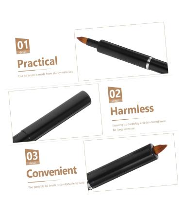 Angoily Lipstick Brush & Smudge Stick - Premium Makeup Tools for Lip Gloss & Balm - Durable Aluminum Lip Brush Wand with Artificial Fiber - Buy Online on GoSupps.com