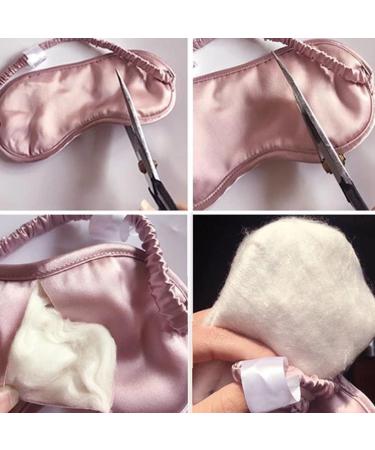 Soft Pink Sleep Mask for Women - Lightweight Silk Blindfold with Elastic Headband - Buy Online on GoSupps.com