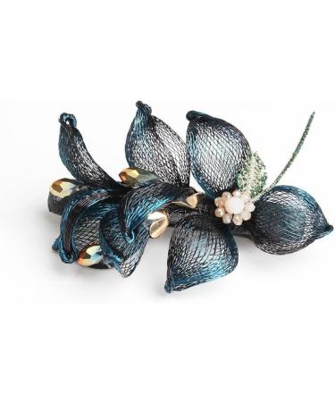 Copper Wire Ball Hair Ornaments Hair Disc Artifact All-match Spring Clip Clip Side Clip(Blue) 1 count (Pack of 1) Blue - Buy Online on GoSupps.com