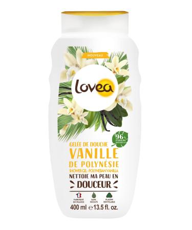 Lovea LOVEA - Shower Jelly - Polynesian Vanilla Extract - Fine & Creamy Lather - 96% Natural Origin - pH Neutral - Sulfate-Free - Made in France - 400 ml