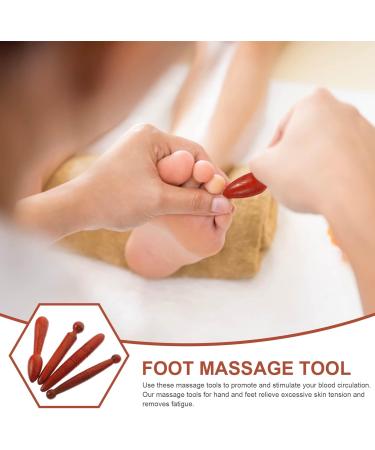 16-Piece Acupuncture Rod & Hand Massager Set - Solid Wood Reflex Zone Tools for Foot Relaxation | Thai Massage Hand Tools - Buy Online on GoSupps.com