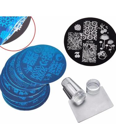 Premium Nail Stamping Kit - Nail Stencils & Manicure Stamp Plate Tool for Stunning Nail Art - International Shipping Available - Buy Online on GoSupps.com