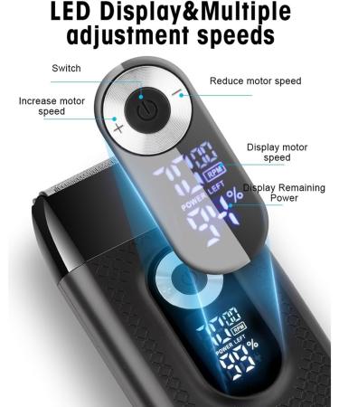 Buy Professional Electric Razors for Men | Rechargeable Shaver with LCD Display - Portable & Multifunctional Beard Trimmer - Buy Online on GoSupps.com