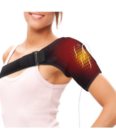 LXH Shoulder Heating Pads with USB for Shoulder Pain Relief  3 Heat Level Settings  Portable Shoulder Heating Pad for Torn Rotator Cuff Pain