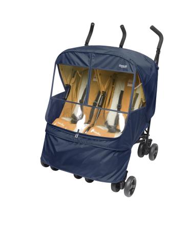 Manito Elegance Alpha Twin Stroller Weather Shield/Rain Cover (Navy)