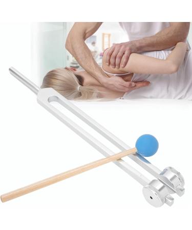 68.05 Hz Aluminum Alloy Tuning Fork for Massage Therapy | Stress Relief & Physiotherapy Device with Wooden Hammer - Buy Online on GoSupps.com