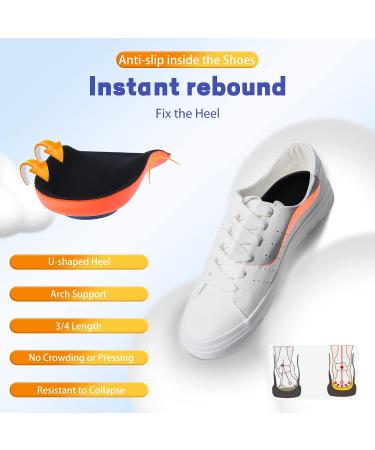 Orthotic Shoe Insoles - High Arch Support for Plantar Fasciitis & Pain Relief - Men and Women Shoe Inserts for Work Boots & Sneakers (Large) - Buy Online on GoSupps.com