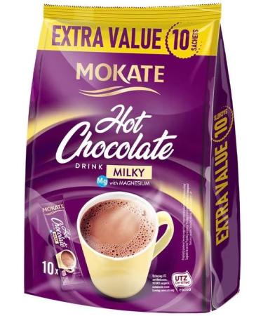 Mokate Instant Hot Chocolate Drink Milky 5x10 Sachets 180g - Buy Online on GoSupps.com