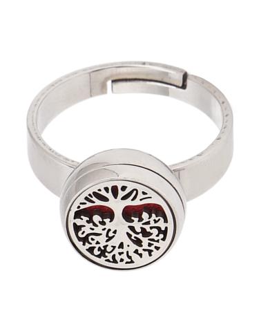 Essential Oil Diffuser Rings for Women Stainless Steel Rings for Girls Portable Aesthetic Jewelry Aromatherapy Diffusers Ring (R36-3)