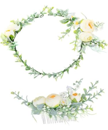 Set of 2 Headpieces for the Bride Hair Pin Hair Combs Bridal Hair Comb Bridal Headpiece Hair Comb Hair Comb Wedding Hair Comb Tiara Girl Bridesmaid Accessories - Buy Online on GoSupps.com