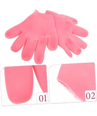 Housoutil 2 Pairs Gloves for Dry Hand Treatment Overnight Dry Hands moisturizing Hand moisturizer Gloves Overnight Silica Gel Miss Moisture Gloves for Dry Hand moisturizing Socks - Buy Online on GoSupps.com