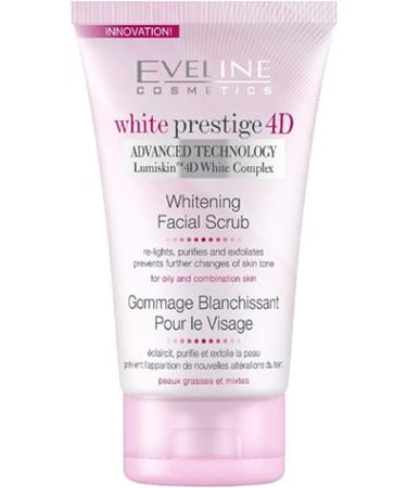Eveline White Prestige 4D Whitening Facial Surub 150 ML - Buy Online on GoSupps.com