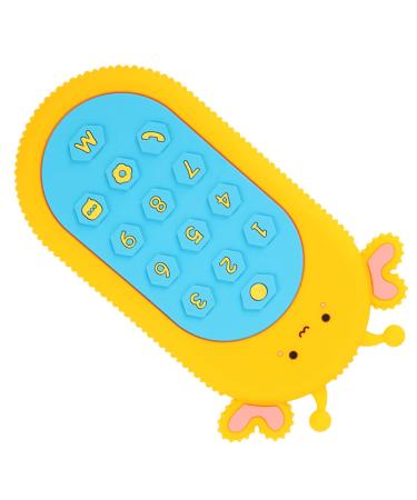 Remote Control Teething Toy  Baby Teething Toy Easy Teeth Grinding Soft Silicone Cute for Daily(Honeybee Model)