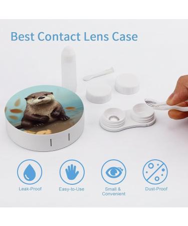 Cute Otter Contact Lens Case - Portable Travel Storage Box for Contacts - Buy Online on GoSupps.com