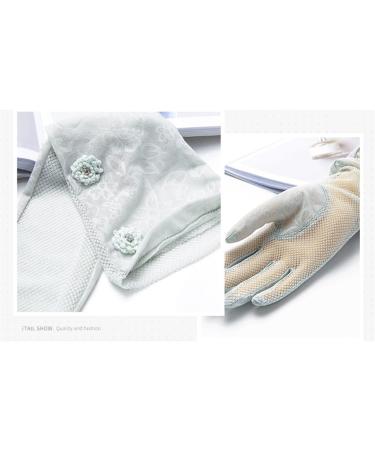Women's Summer Driving Gloves | Thin Lace Ice Silk Sleeves | Full Finger Touch Screen | DHTDVD - Buy Online on GoSupps.com