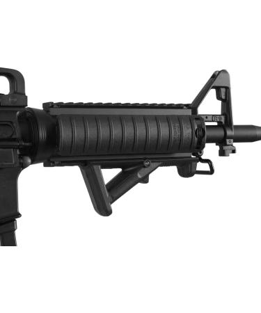 KOSxBO Premium Airsoft Angled Fore Grip - Black for Weaver Rails (20-23mm) | Enhance Your Airsoft Game - Buy Online on GoSupps.com