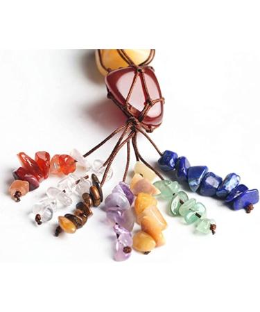 7 Chakras Healing Crystals Gemstone Spiritual Gift Set for Women - Positive Energy Meditation Ornament (Healing Crystals-01) - Buy Online on GoSupps.com