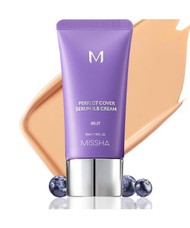 MISSHA Cardi B Pick M Perfect Cover S rum BB Cream No.27 Beige miel moyen avec nuance fra che/neutre BB Cream par Cardi B Pick teint e pour la peau hydratant teint fond de teint pour soins de la
