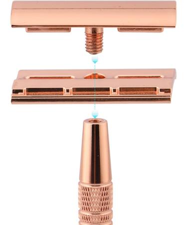 Jodial Women's Safety Razor | Reusable Metal Razor with 5 Platinum-Coated Double-Edged Blades - Eco-Friendly Grooming - Buy Online on GoSupps.com