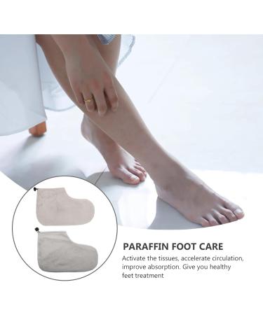 FOMIYES 6 Pairs Wax Therapy Warm Foot Cover Parrafin Paraffin Bath Hands Wax Booties Wax Socks Pedicure Foot Cover Block Paraffin Heated Wax Warmer Hand Foot Liners and Bag Parafain Plush - Buy Online on GoSupps.com
