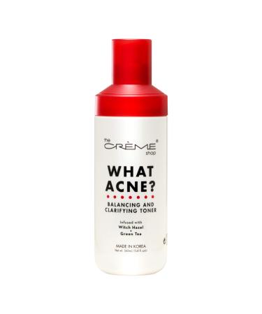 The Creme Shop WHAT ACNE Balancing And Clarifying Toner Infused With With Hazel Green Tea Made In Korea