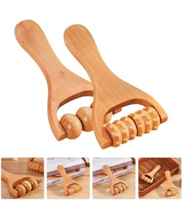 Ciieeo 2pcs Wooden Massage Roller - Bead Massage Tool for Foot & Leg Relief - International Shipping Available - Buy Online on GoSupps.com