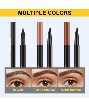 Magic Eyebrow Pencil 2024 Upgrade Microblade Eyebrow Pen Dual-Ended Microblading Eyebrow Pen Waterproof and Long Lasting Eye Brow Pencils for Natural Like Effect Brows (black) - Buy Online on GoSupps.com