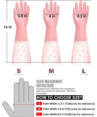 DAYOBOB Dishwashing Cleaning Gloves 3 Pairs - Reusable Rubber Gloves Non-Slip Laundry Kitchen Gardening Household Gloves(Small) - Buy Online on GoSupps.com
