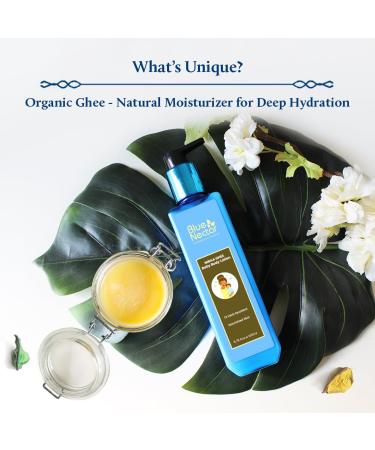 Blue Nectar Baby Lotion with Organic Ghee & Ayurvedic Oils | Gentle Infant Moisturizer | 12 Herbs | 6.76 Fl Oz - Nourishing Baby Skincare - Buy Online on GoSupps.com