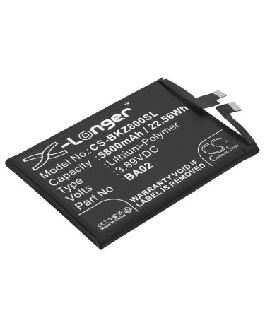 Estry 5800mAh Battery Replacement for IQOO Z8X BA02