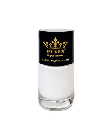 PUEEN Super Intense Nail Polish for Nail Stamping, Big 5-FREE Formula Lacquer in Pure White (806) - Long-Lasting Nail Color - Buy Online on GoSupps.com