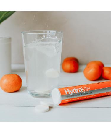 Hydralyte Effervescent Electrolytes Tablets - Orange 20 count Orange 20 count (Pack of 1) - Buy Online on GoSupps.com