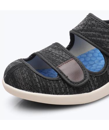 Women's Diabetic Sandals - Adjustable Comfy Slippers for Edema Plantar Fasciitis Bunions & Arthritis - Extra Wide Summer Walking Shoes (Size 12 Color: Gris - Buy Online on GoSupps.com