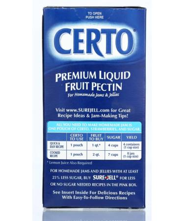 Sure Jell Certo Premium Liquid Fruit Pectin 6 oz - Perfect for Jam & Jelly Making - Buy Online on GoSupps.com