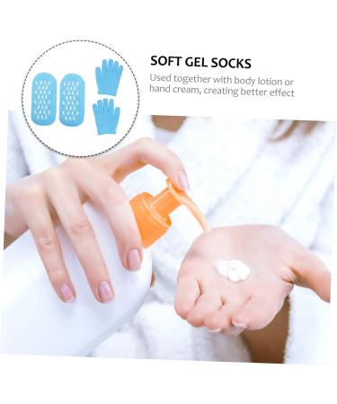HAPINARY Toeless Gel Socks Moisturizing Heel Socks Gel Heel Sleeves Boho Alligator Hair Clips Moisturizing Gel Gloves Cosmetology Kit Moisturizing Gloves Spa Gel Socks Hand - Buy Online on GoSupps.com