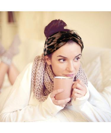NODG Leopard Knot Headband Set - 4 Pieces Wide Turban Hairbands for Women - Buy Online on GoSupps.com