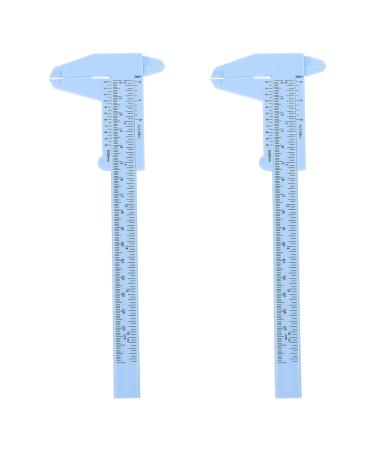 2 pi ces R gle de Mesure Sourcils Pratique Bleu Outil de Mesure quilibre Maquillage Plastique