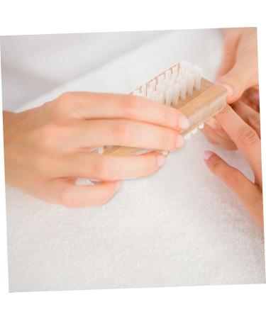 Beaupretty 1pc Nail Dust Brush Dual Side Nail Brush Wooden Nail Brush Wooden Fingernail Brush Pedicure Brush Wood Manicure Brush Toenail Nail Polish Clean Brush Sink Supplies Frosted - Buy Online on GoSupps.com