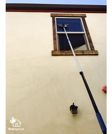 Eversprout 13ft Swivel Squeegee & Microfiber Window Scrubber Kit | Lightweight Extension Pole for Easy Window Cleaning - Buy Online on GoSupps.com