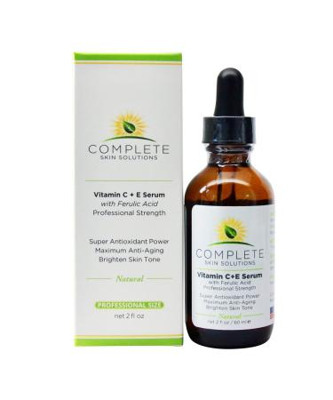 Vitamin CE Serum 2 oz - Ferulic Acid, Hyaluronic Acid, Vitamin C 15% - Anti-Aging, Sun Damage Repair - Made in USA - Buy Online on GoSupps.com