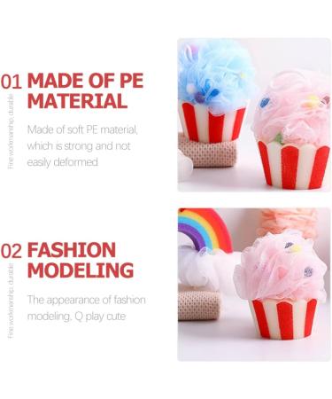 FOMIYES Cartoon Bath Balls - 2pcs Exfoliating Shower Scrubber Men's Pouf & Women's Loofah for Travel | Premium Bath Accessories - Buy Online on GoSupps.com