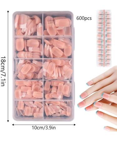 AJTUTUS/Box French Tip False s Press On False s Full Cover Stick On Ballerinas Artificial s - Buy Online on GoSupps.com