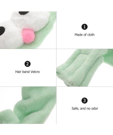 Lurrose Big Eyes Headband Cute Cartoon Magic Tape Headband for Makeup & Spa (Mint Green) - Buy Online on GoSupps.com