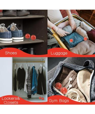 TIESTRA Shoe Deodorizer Balls 6 Pack-Reusable Shoe Fresheners-Fresh Scent for Sport Shoes Bags and Locker Basketball/Cologne - Buy Online on GoSupps.com