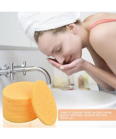 10 Pcs Yellow Oval Face Cleaning Sponges - Makeup Removal & Facial Care | International Shipping - Buy Online on GoSupps.com